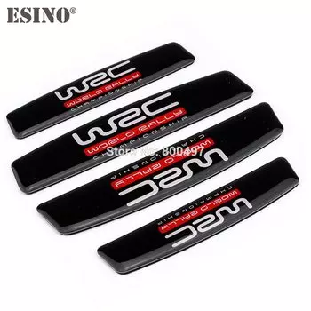 4 x Автомобильный Стайлинг, защитные полосы для края двери, Противоударная отделка от царапин, защитные края двери, наклейки серии WRC