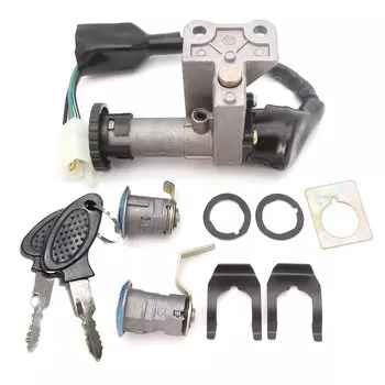 4-жильный Замок зажигания для скутеров, штифты для сборки 50cc и 150cc 4-контактный