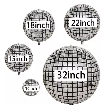 4D серебряный шар из алюминиевой пленки BTRUDI