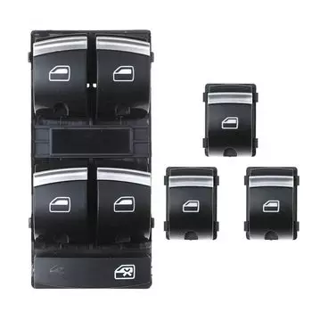 4F 0959851 Хромированная кнопка управления главным переключателем окна для Audi A3 8P A6 S6 RS6 C6 Q7 2004 2005 2006 2007 2008 2009 2010 2011