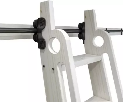 4FT стоячая черная раздвижная лестница для библиотеки (без лестницы)