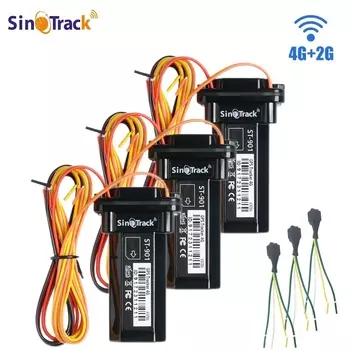 4G SinoTrack 3 шт. ST-901L мини-автомобильный трекер для автомобиля, внедорожника, грузовика, автобуса, GPS, 4-контактное реле для двигателя Cut