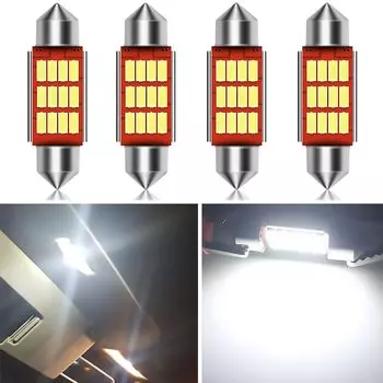 4х гирлянда 31 мм Светодиодная лампа для салона автомобиля купольная лампа для чтения Canbus для Mitsubishi Asx Lancer 10 Outlander 3 l200 Pajero Sport Galan