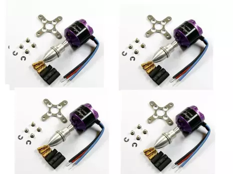 4х SUNNYSKY A2212-980KV бесщеточный двигатель с адаптером, Мультикоптер Квадрокоптер