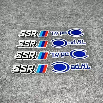 4х виниловые наклейки для стайлинга автомобиля, автомобильные колеса, фотонаклейки для SSR