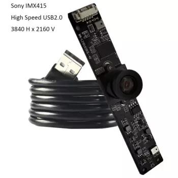4K 3840x2160 8MP HD IMX415 Датчик USB-модуль камеры FF 120 ° С цифровым микрофоном MJPEG YUV2 30 FPS Бесплатный диск для зрения продукта