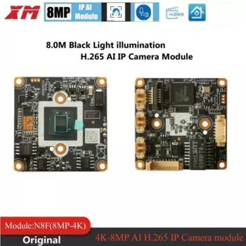 4K 8,0 мегапиксельная веб-камера XM Starlight 3840x216 0 модуль IPC 1/2.7 "CMOS-датчик CCTV ip-камера для самостоятельной сборки h.265 + Поддержка аудиовхода