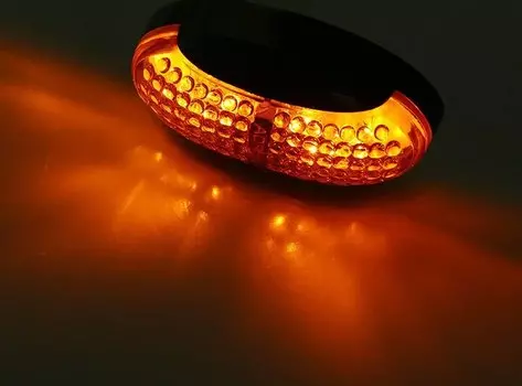 4LED 12 В/24 В автомобильный прицеп грузовик прозрачный боковой габаритный индикатор грузовой лампы Янтарный + красный/красный/янтарный/белый