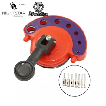 4 мм, 5 мм, 6 мм, 7 мм, 8 мм, 10 мм, 12 мм, регулируемый локатор отверстий для стекла, алмазное сверло, кольцевая пила для плитки, направляющая с присоской