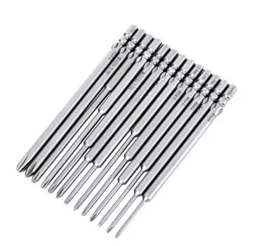 Отвертка Philips с круглым хвостовиком диаметром 4 мм, сверла для электронной отвертки 800, длина 100-200 мм, сталь S2