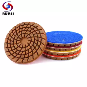Полировальные накладки RIJILEI алмазные 4 шт., 4 дюйма
