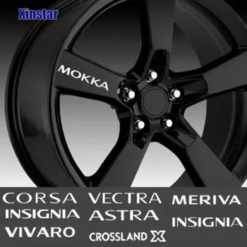 4 шт., автомобильные наклейки на обод для Opel OPC Astra J H G K Insignia Corsa D B E Mokka Vectra Meriva Vivaro Crossland X