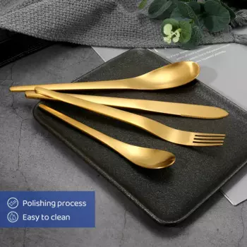 Набор столовых приборов KATELV из нержавеющей стали 4 шт.