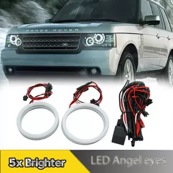 4 шт., дневные ходовые огни с кольцом-ореолом для Land Rover Range Rover L322 Sport L320 2005-2009 DRL