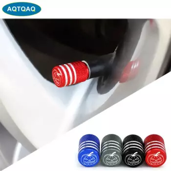 4 шт./компл., колпачки для стержней клапанов для автомобильных шин, стильная накачка, колпачки для клапанов в виде тыквы, алюминиевые колпачки для стержня колеса, пылезащитные колпачки