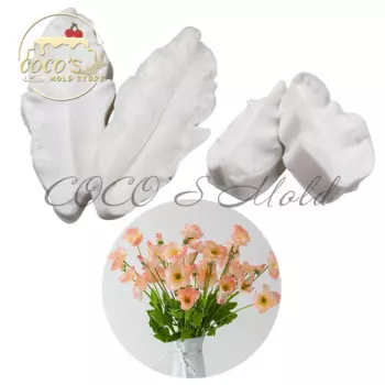 Силиконовые формы для лепестков макового цветка, 4 шт., для выпечки