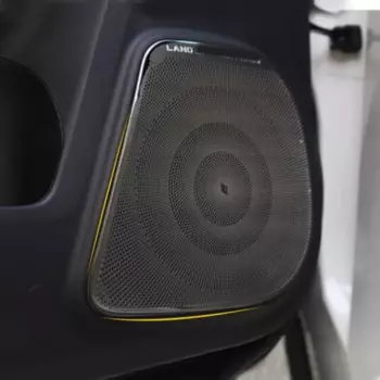 4 шт., крышка автомобильного аудиодинамика из нержавеющей стали, накладка на дверную крышку громкоговорителя, накладка для Toyota Land Cruiser Prado 150 J150 2010-2019