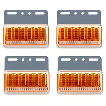 4PCS Водонепроницаемый прицеп боковой маркировочный светильник внешний световой индикатор задний фонарь сигнальный сигнал поворота автомобиля 24V