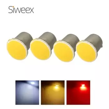 4x 1156 S25 BA15S P21W 1157 BAY15D LED 12 SMD COB 12 В постоянного тока Автомобильные лампы Мотоциклетный указатель поворота Поворотный фонарь Парковочный тормоз Красный свет