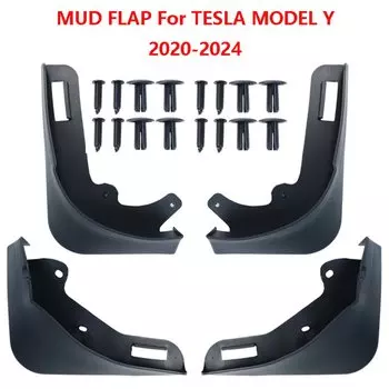 4X брызговики для Tesla Model Y 2020-2024, брызговики, брызговики, брызговики без сверления, передние и задние 2021 2022 2023