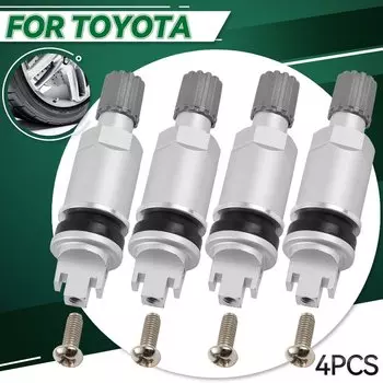 4x датчик давления в шинах стержня клапана для Toyota Camry C-HR Yaris Land Cruiser Corolla Yaris, ремонтный комплект для перекрестной системы мониторинга