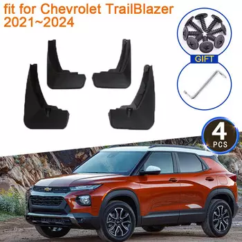 4x для Chevrolet TrailBlazer 2021 2022 2023 2024 Брызговики Брызговики Расклешенные крылья Передние задние колеса Автомобильные аксессуары