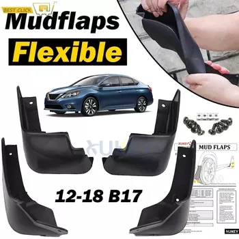 4X для Nissan Sentra Pulsar Sylphy B17 2013-2018 передние и задние брызговики, брызговики, крыло 2014 2015 2016 2017