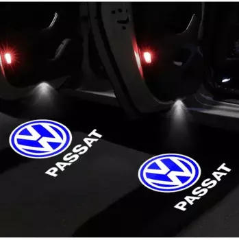 4X светодиодный проектор с логотипом двери автомобиля, аксессуары для VW R Golf 5 6 7 GTI GTD GTE Touareg CC Passat B6 B7 B8 B9 C6 C7 C8 Tiguan