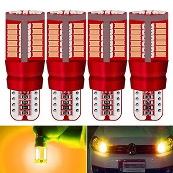 4x T10 LED W5W Canbus Лампа Автомобильный Клиренс Внутреннее чтение Парковочные огни Купольная лампа Белый Синий Красный Янтарный ледяной синий Без ошибок