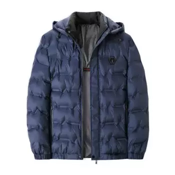 4XL зимняя мужская плюшевая толстая теплая парка с капюшоном для мужчин, свободная съемная шапка, ветрозащитная куртка, мужская деловая повседневная куртка, пальто, мужское