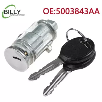 5003843 Цилиндровый замок с ключом зажигания AA и 2-х ключами 5003843 AB для Chrysler Voyager Dodge Caravan Jeep Cherokee Plymouth