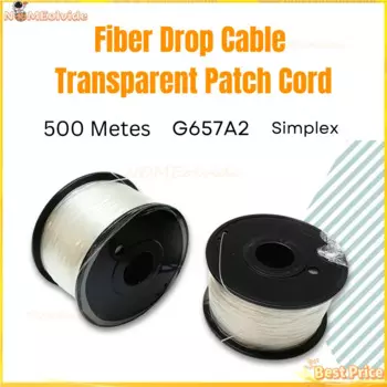 500 м FTTH для использования в помещении G657A2 1 ядро SM Simplex невидимый оптоволоконный кабель прозрачный патч-корд 1310/1550 Нм
