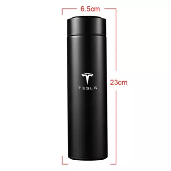 500 мл интеллектуальный дисплей температуры из нержавеющей стали, светодиодный термос для катушки Tesla Model 3 Y S X Cybertruck