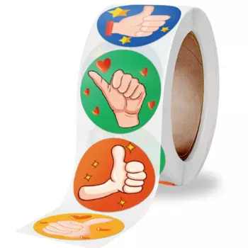 Набор наклеек "Большой палец вверх", бумага, 500 шт.