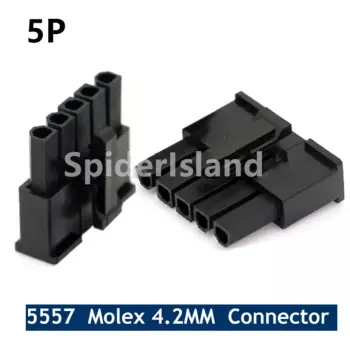 500 шт./1000 шт. 4,2 мм разъем Molex 5P штекер 1*5P для ПК/компьютера силовой модуль кабель DIY PCB DIY Авто DIY
