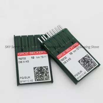 500 шт., Германия Groz Groz-beckert DB*K5 DBXK5, иглы для вышивания 65/9 70/10 75/11 80/12, аксессуары для компьютерной вышивальной машины