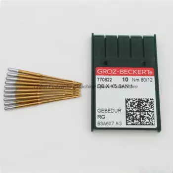 500 шт., Германия Groz Groz-beckert DB*K5 DBXK5 DBX1 DB*1, золотые иглы для термозащиты, иглы для вышивания 65/9 70/10 75/11 80/12 90