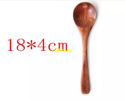 500 шт./лот 13,8*3,5 см 16*4 см 18x4 см Натуральная деревянная ложка столовая посуда суп, чай, мед, кофе ложки, кухонные принадлежности
