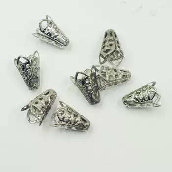 500 шт./лот, ювелирные аксессуары «сделай сам», 10*16 мм, винная чашка, гнездо, четырехлистная труба, бусина, крышка, подвеска, бусина, проставка, розетка