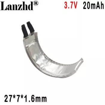 500 шт./партия, литиевая батарея 160727 3,7 в 20 мАч