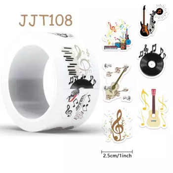 500 шт. PickJoy музыкальные виниловые наклейки