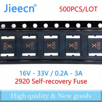 500 шт., Самовосстанавливающиеся SMD предохранители 2920, 16 В, 24 В, 33 в, а, 3 А