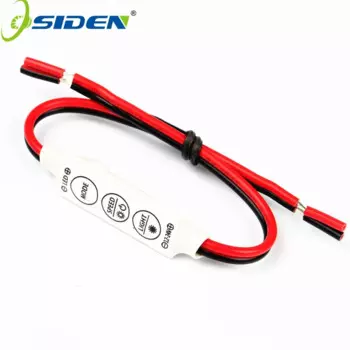 500 шт., Встроенный потенциометр, контроллер яркости одного цвета, 3 клавиши для одноцветной светодиодной ленсветильник 5050 3528 5630 5730