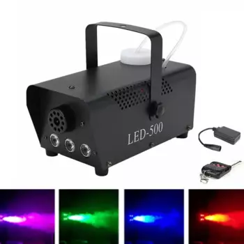 500 Вт 220 в туман/дымовая машина с дистанционным управлением RGB светодиодный DJ Метатель для диджея семейный шар для отдыха телефон для дыма европейская вилка