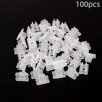 50/100 шт., гибкие зажимы для светодиодной ленты, 6 х12 мм