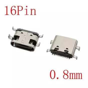 USB 3.1 Type C гнездовой разъем 16 контактов