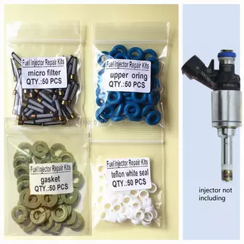 50 комплектов/200 шт. GDI комплекты для ремонта топливных форсунок для деталей 16600-1KC0A 0261500092 Для Nissan Juke 2011-2014 1.6L (AY-RKG902)