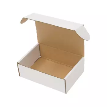 50 коробок из гофрированной бумаги, Подарочная коробка 6x4x2 дюйма (15,2*10*5 см), белая, снаружи и желтая внутри