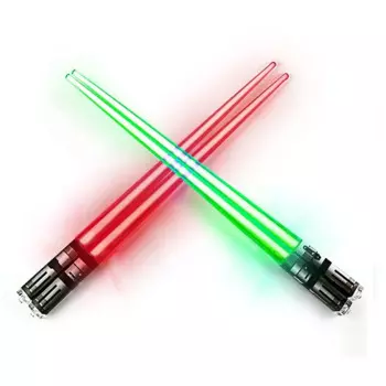 50 пар/партия, легкие палочки для еды со светодиодный Ной подсветильник кой