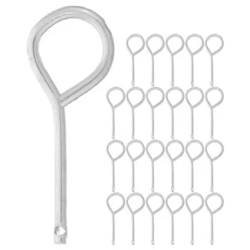 50 Pcs Fire Extinguisher Latch Set Pull Pins for Extinguishers Replacement Tool Case Mechanical Parts Stainless Steel Lock